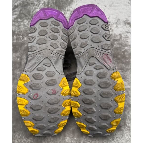 New Balance Fresh Foam t510 v6 Gray Pink Yellow Trail Running Sneakers Womens 10 - Picture 6 of 16